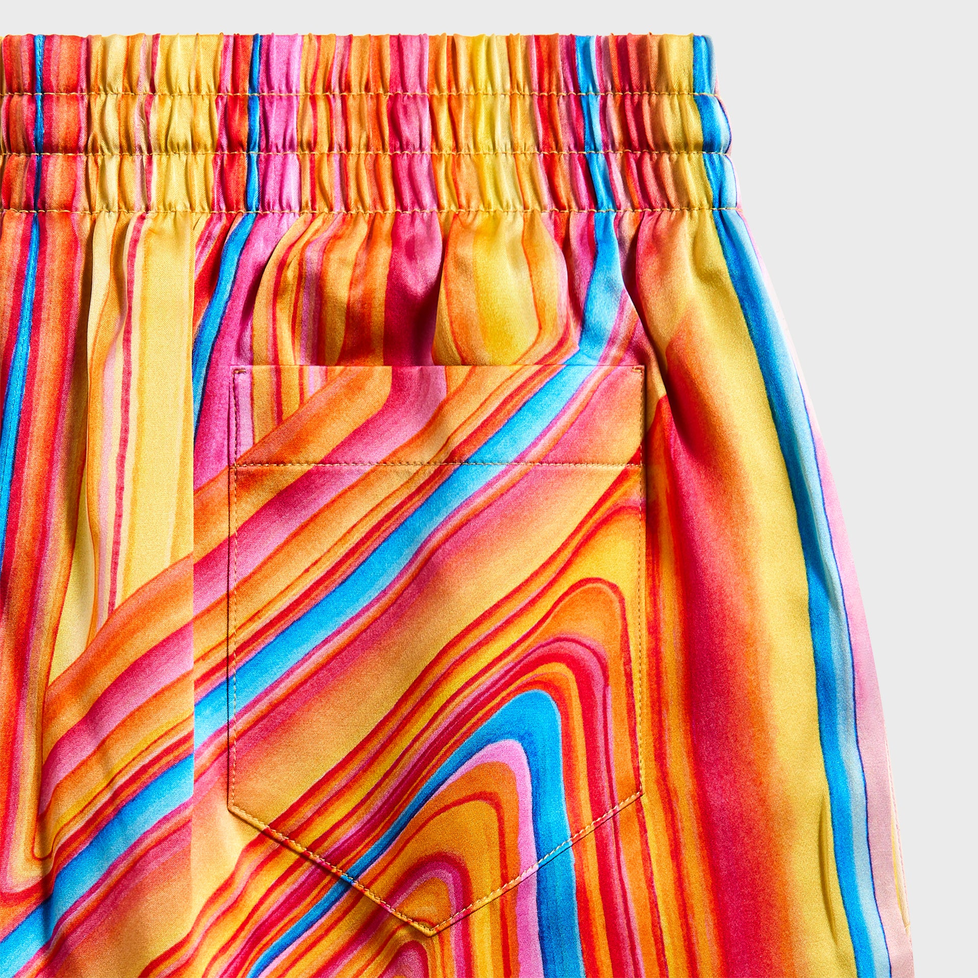 Casablanca Drawstring Shorts - Orange / Multicolour