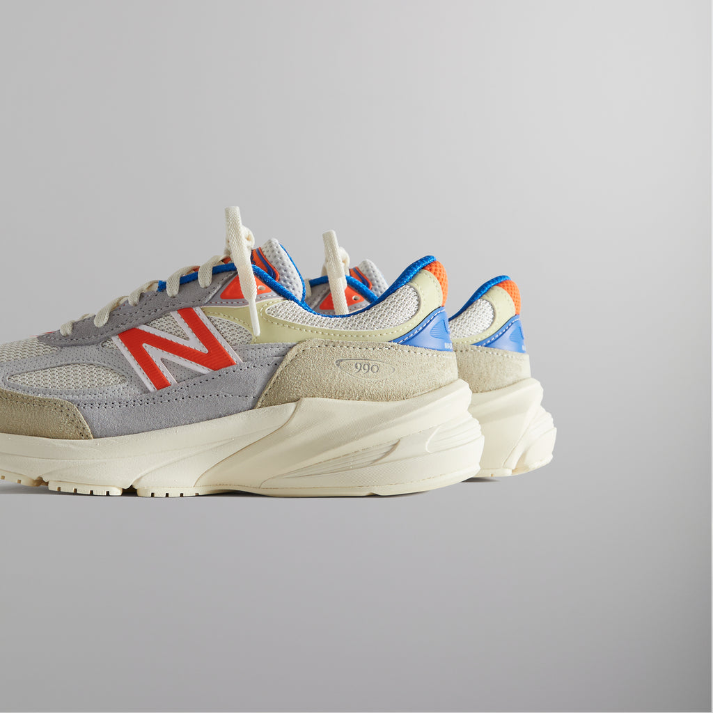 KITH × NB 990V6 Antique White/Scarlet-