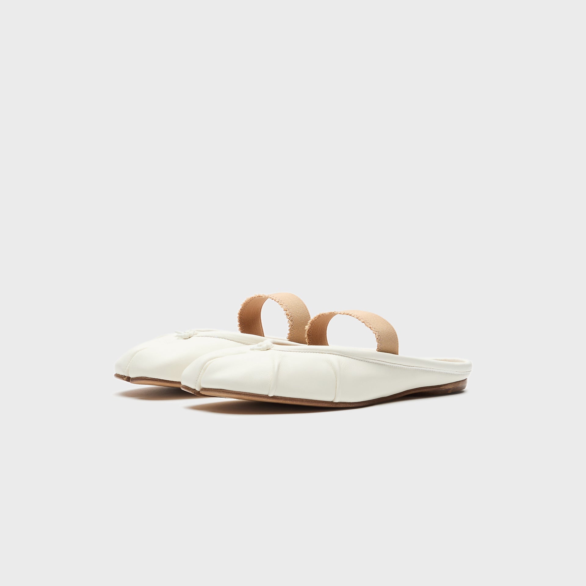 Maison Margiela Tabi Ballerina Mule Elastic Band - White