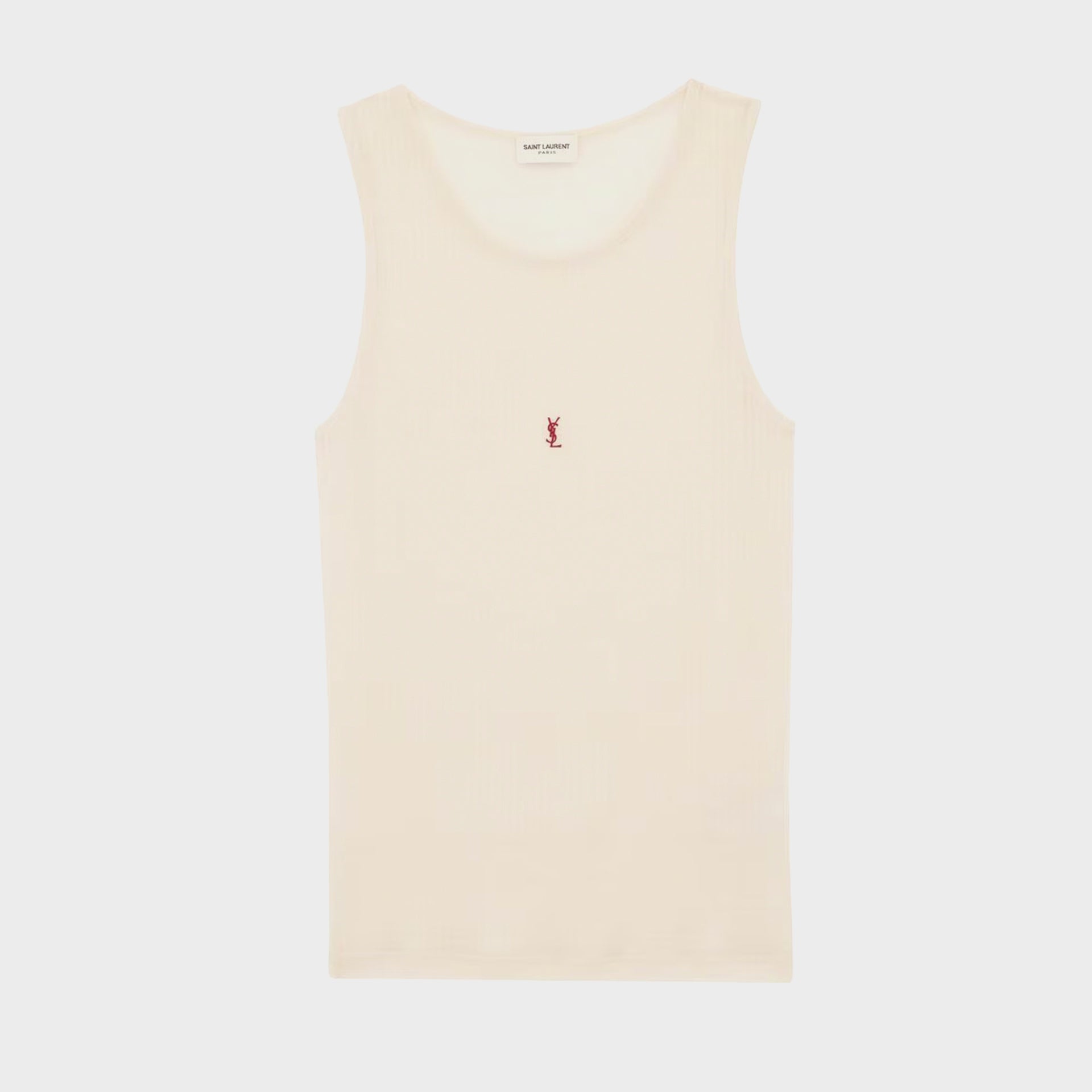 Saint Laurent Jersey Maillot Tank Top - Beige Rouge