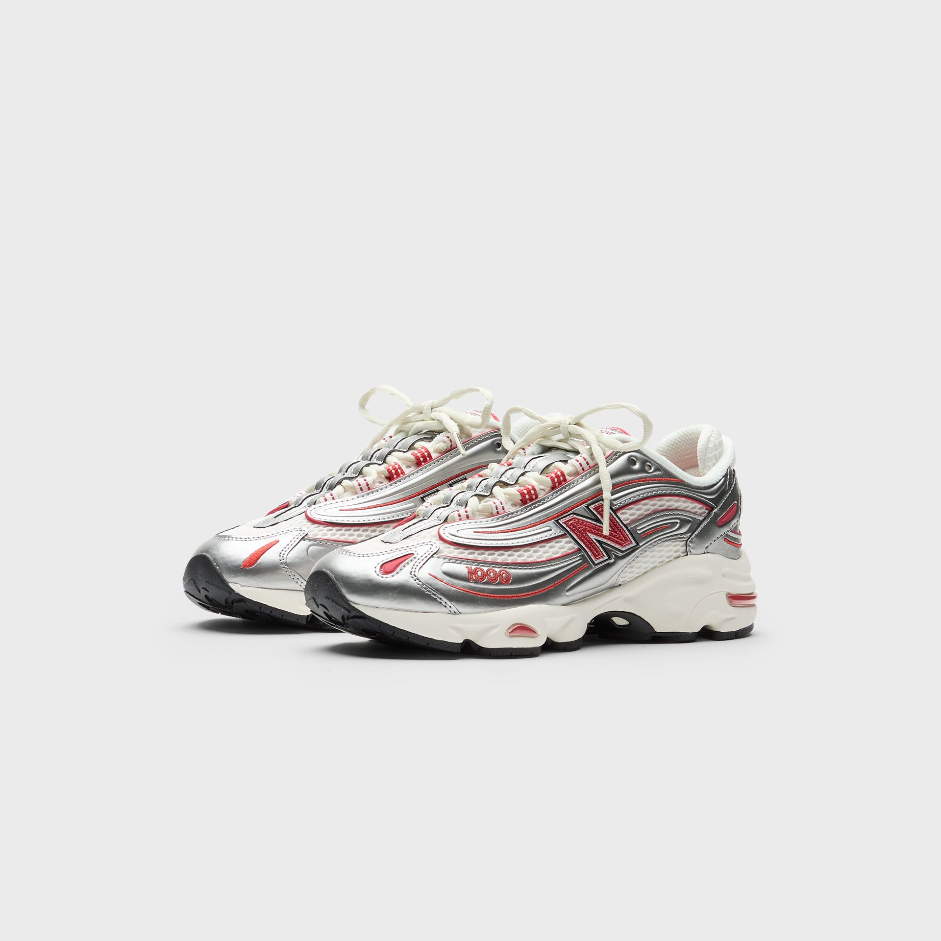 New Balance x This is Never That M1000 -  Metallic Silver / Red