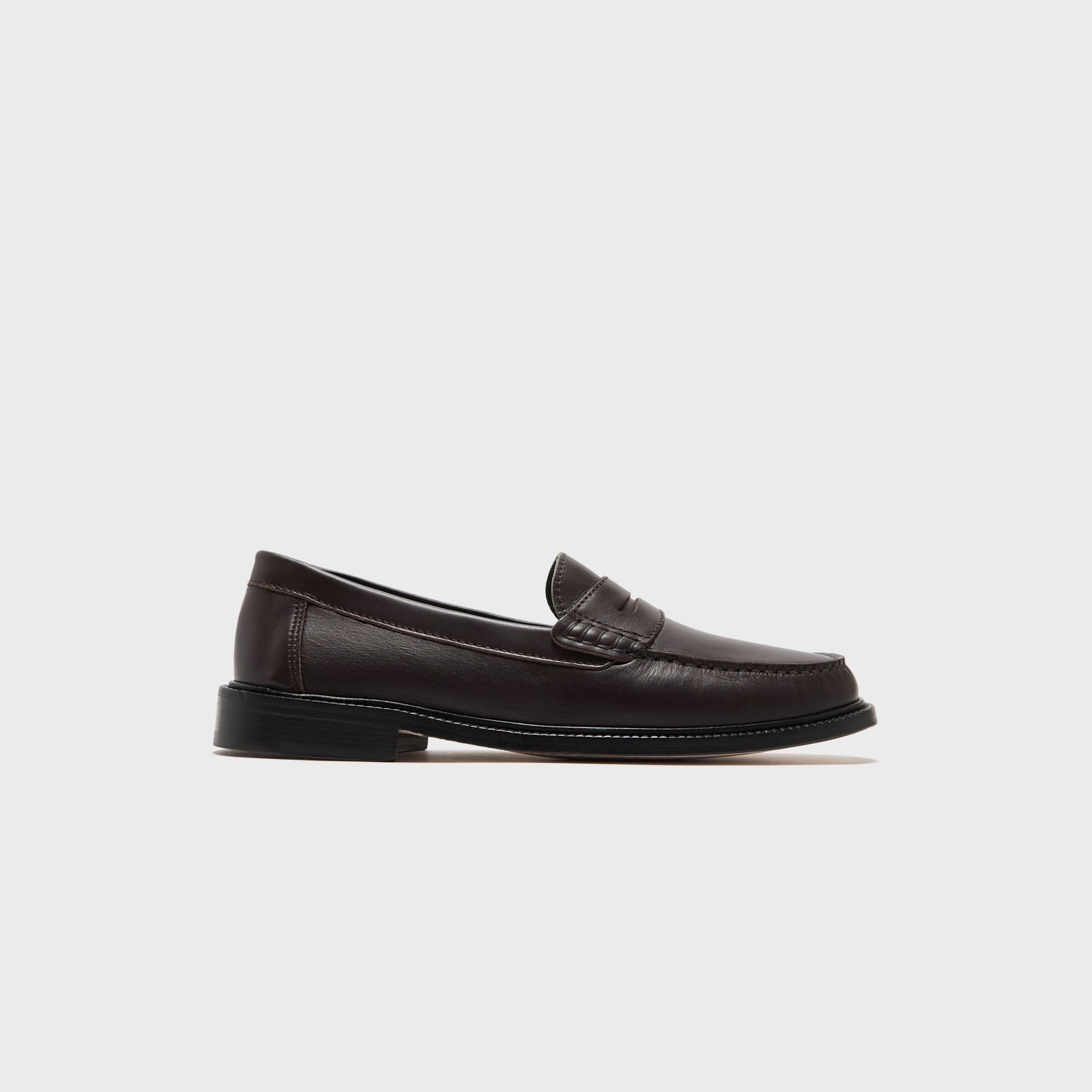 VINNY's Yardee Moccasin Loafer - Brown Nappa Leather