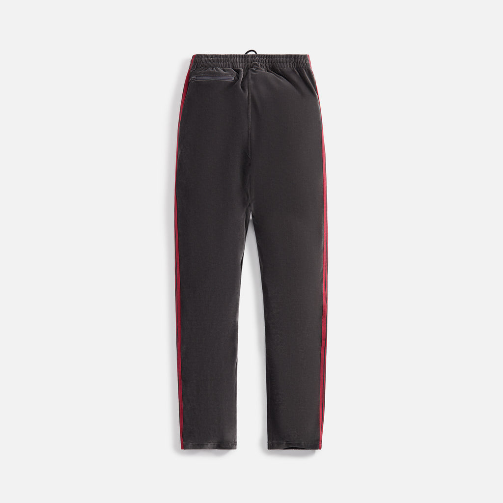 Needles Narrow Track Pant - Velour Charcoal – Kith