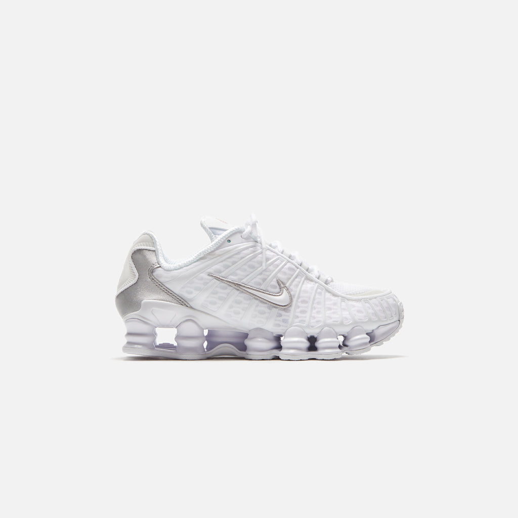 Nike WMNS Shox TL - White / Metallic Silver / Max Orange – Kith