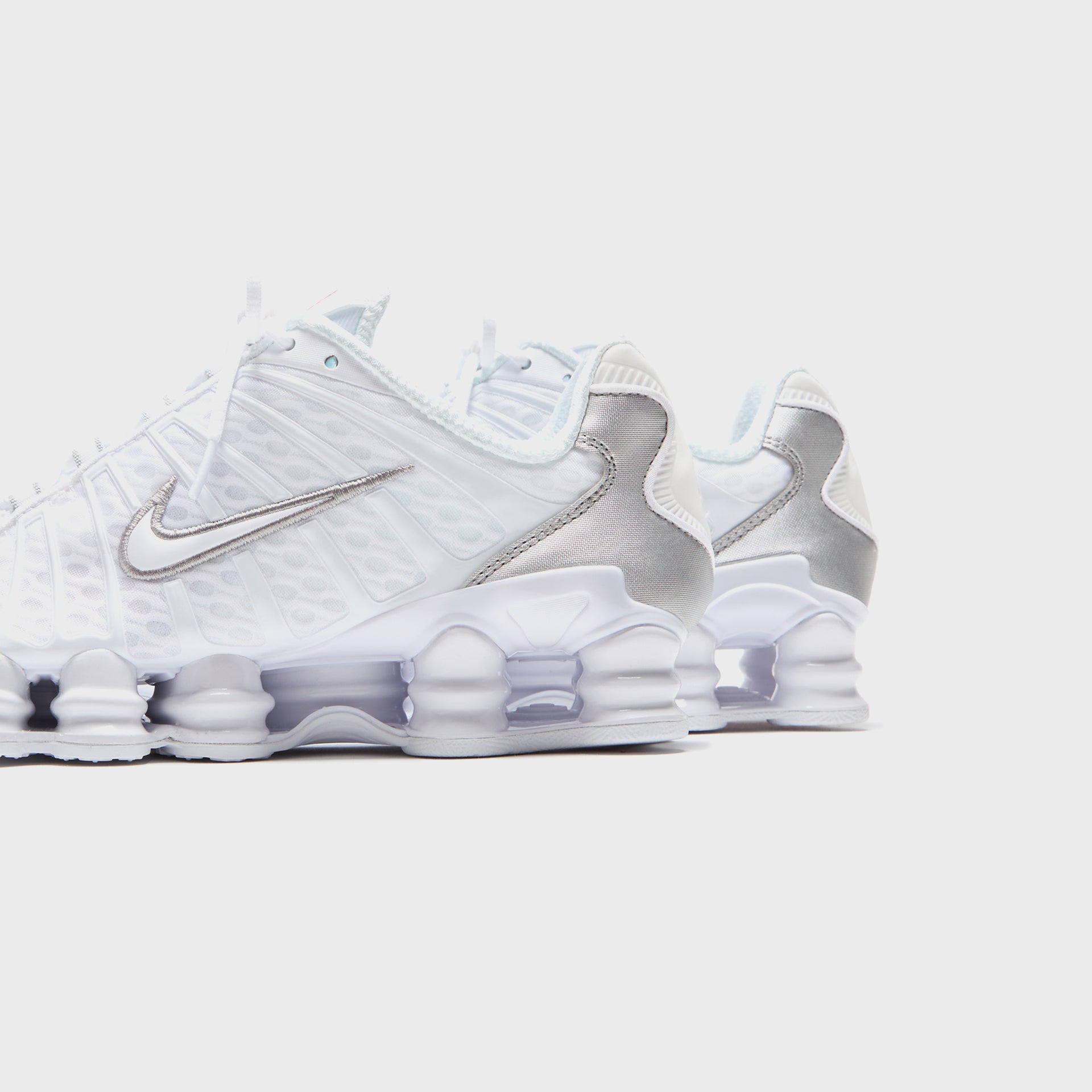 Nike Shox TL - White / Metallic Silver / Max Orange