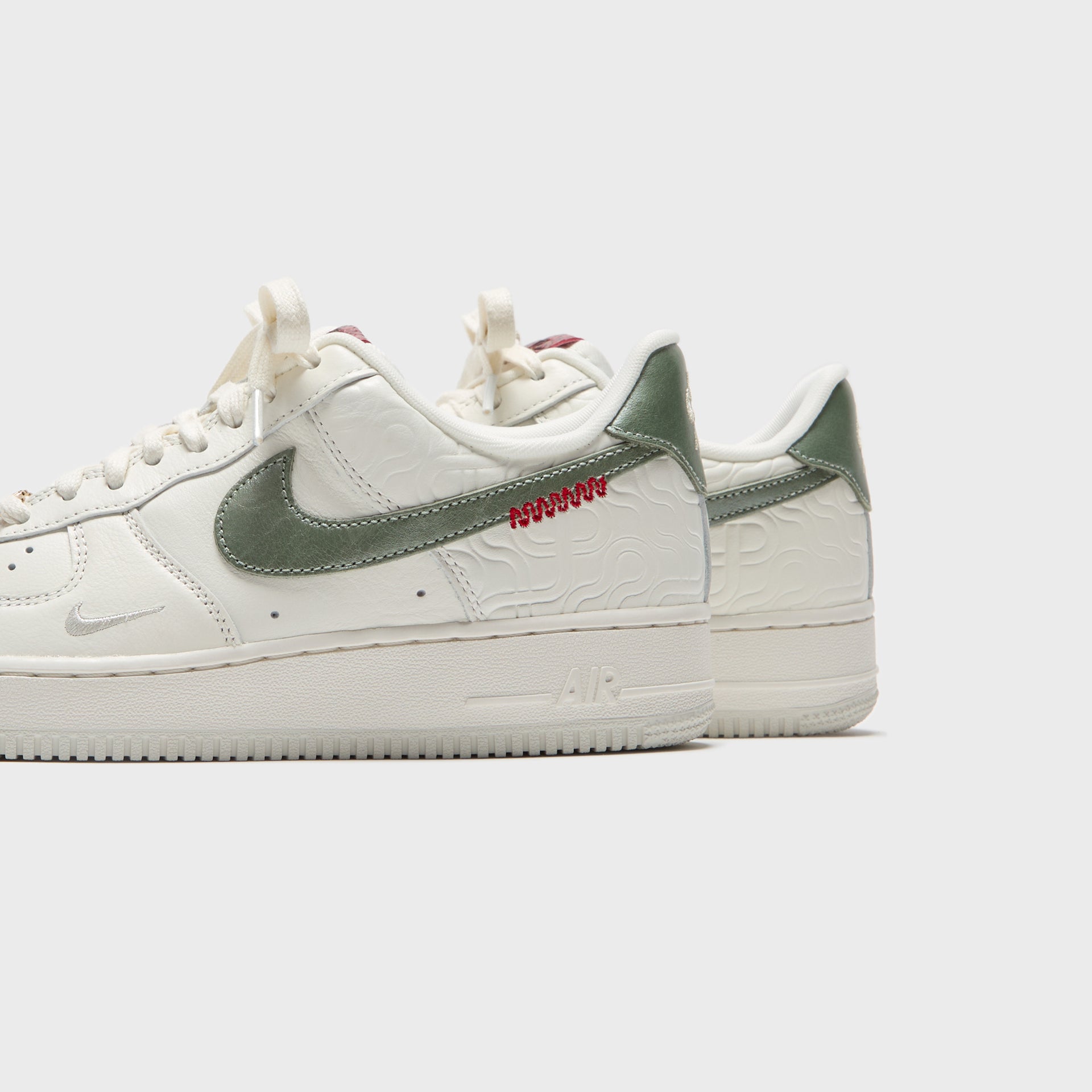 Nike Air Force 1 Low -  Sail / Jade Horizon / Light Bone / University Red / Metallic Gold