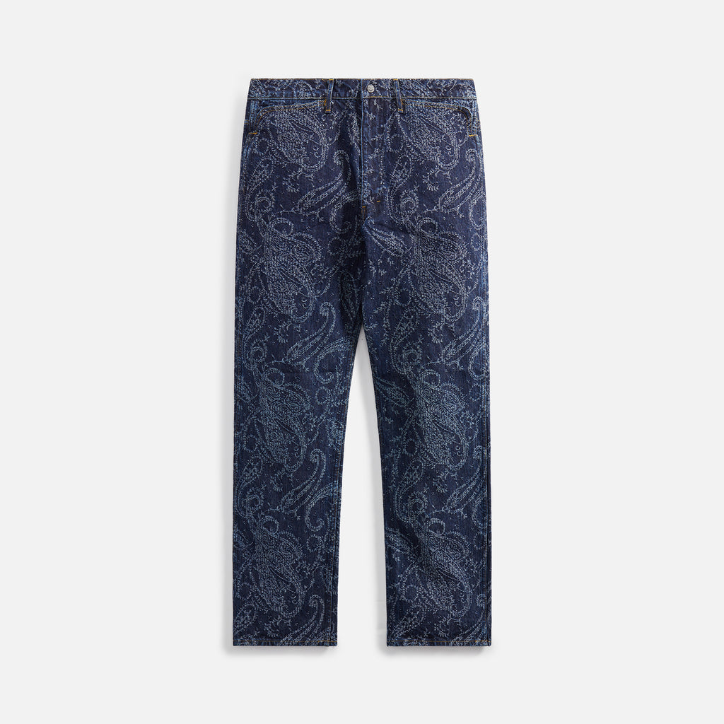 Needles Straight Jean 13oz Denim and Paisley Jq. - Indigo