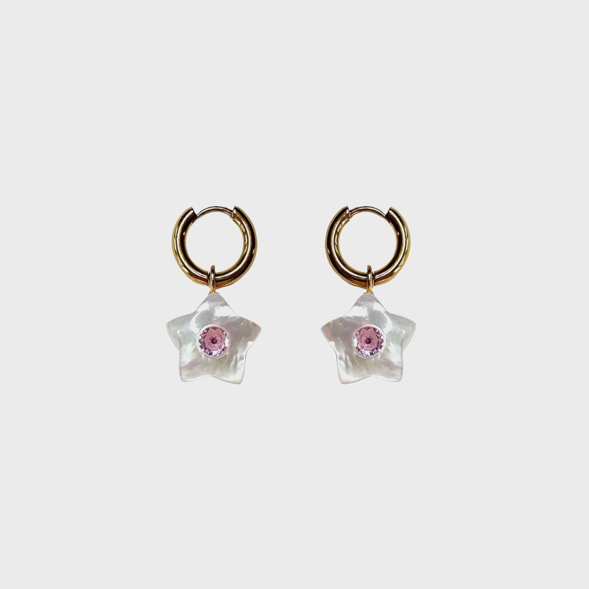 Notte Star Glow Earrings - Pink