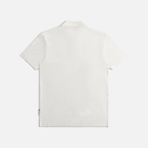Orlebar Brown Jarrett Jacquard Knitted Rib Shirt  - White