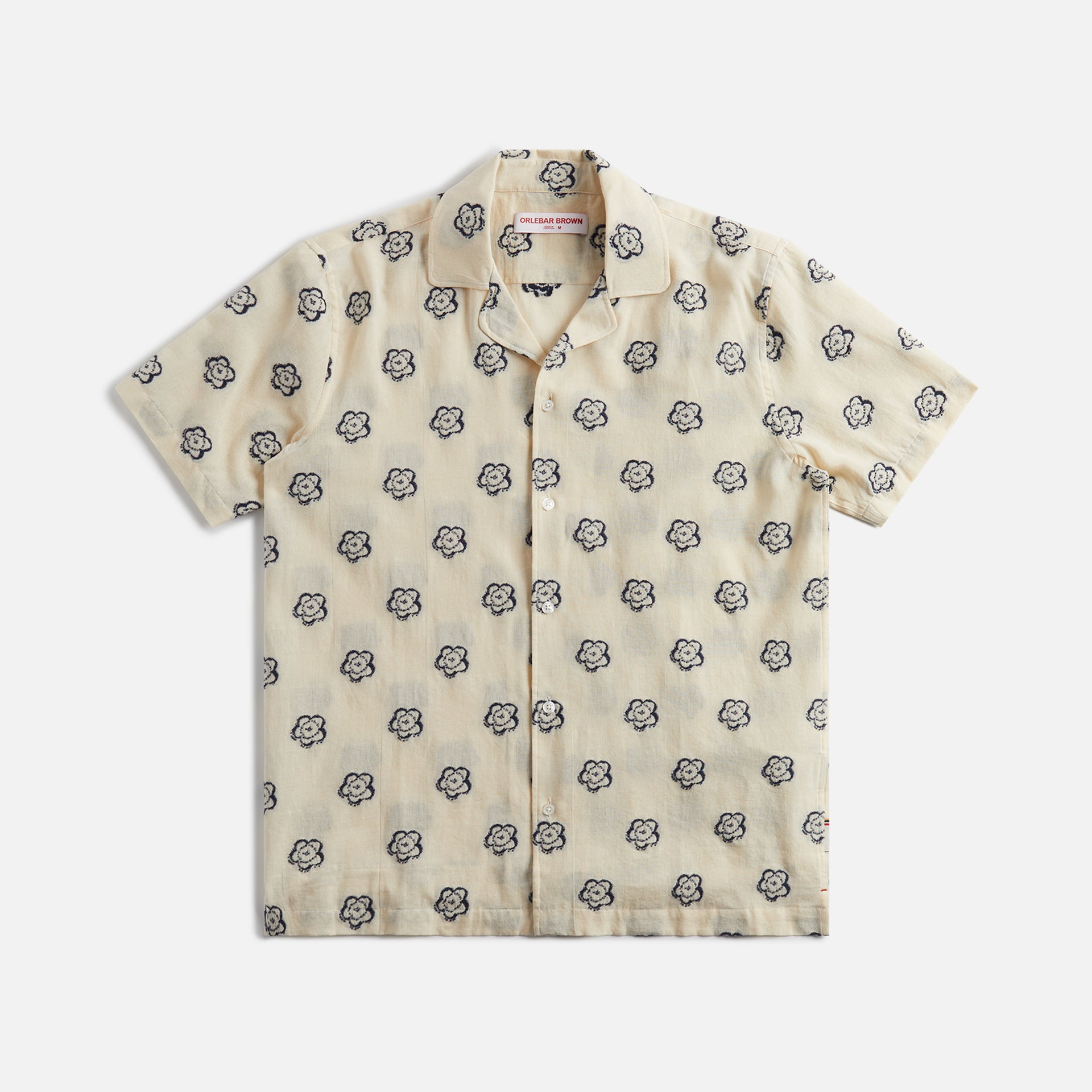 Orlebar Brown Marne Plum Blossom Shirt - White Sand