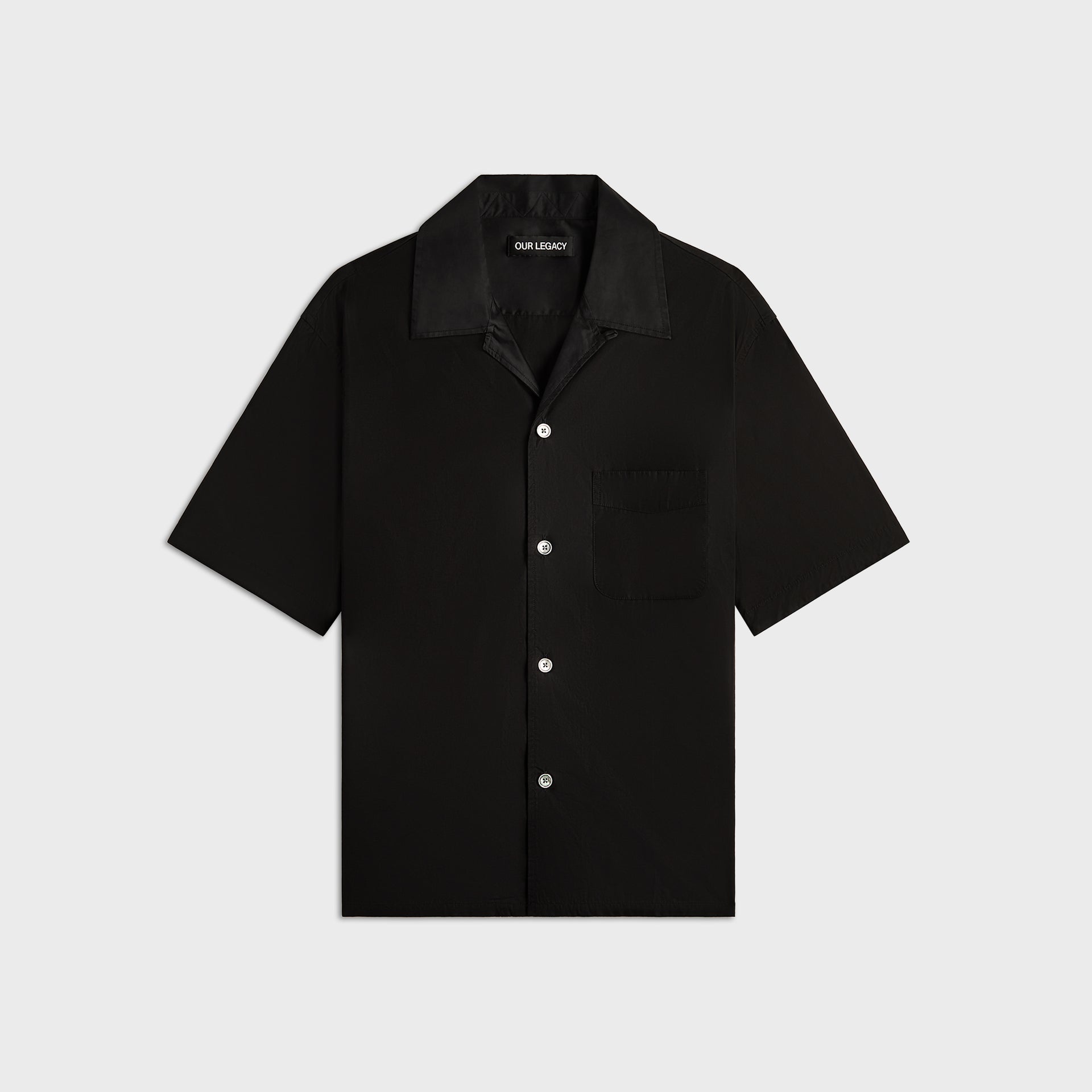 Our Legacy Heusen Shirt - Black All Day Poplin