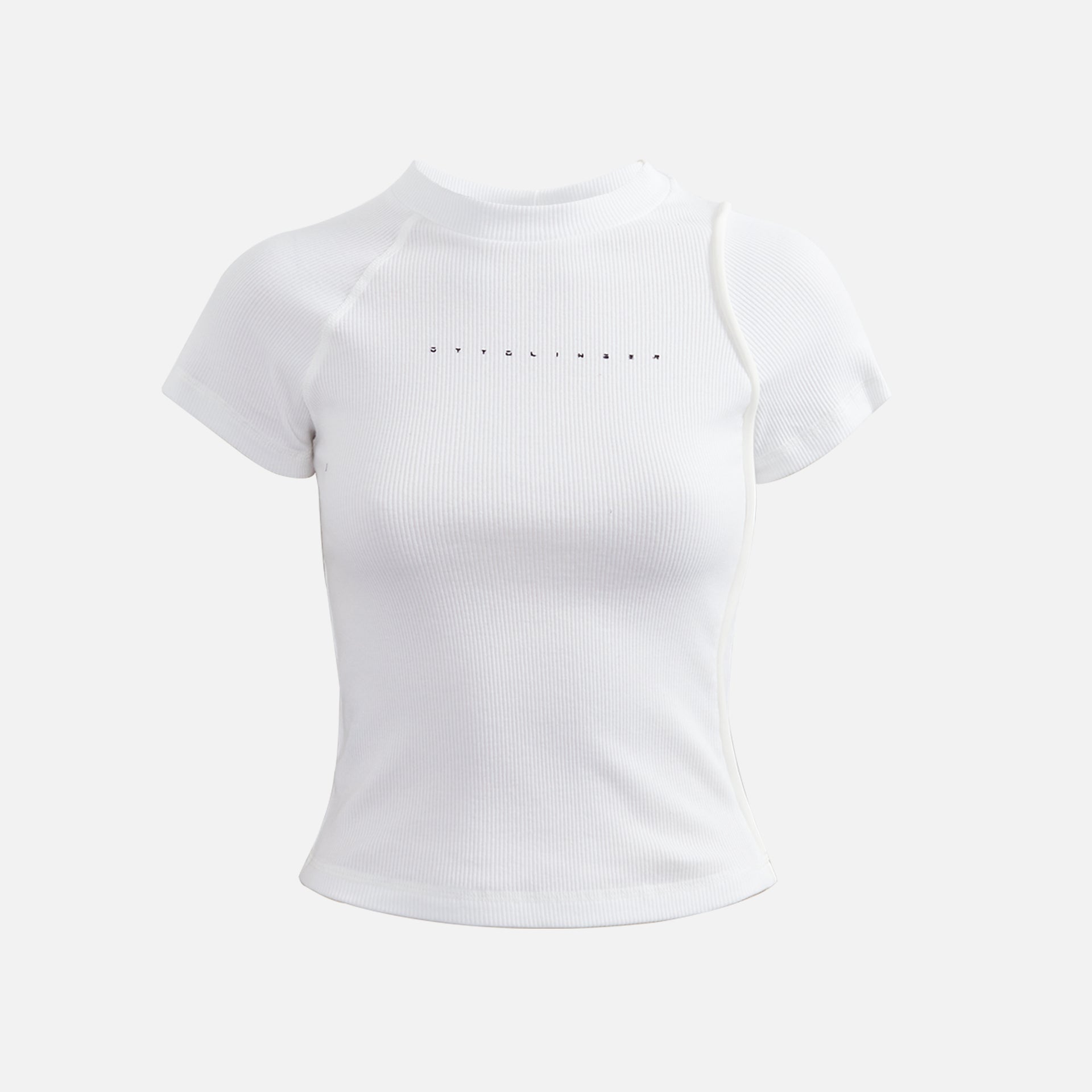 Ottolinger Deconstructed Rib Tee - White