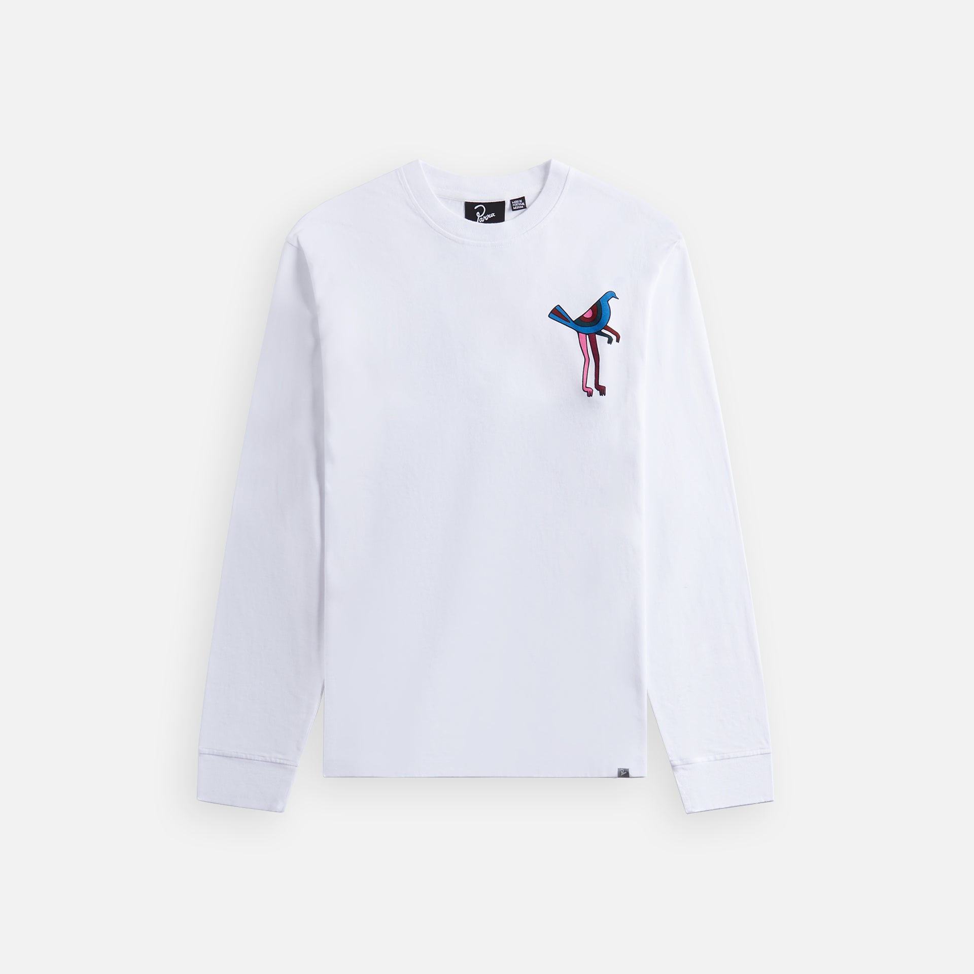 by Parra Wine And Books Long Sleeve Tee - White