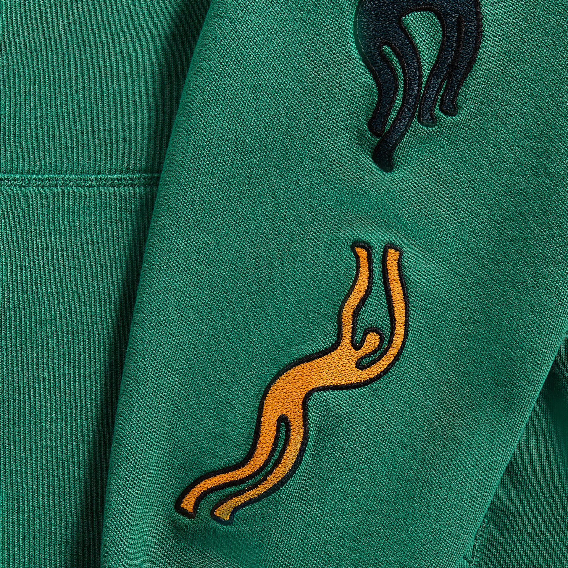 by Parra La Chambre Nuit Hooded Sweatshirt - Washed Green