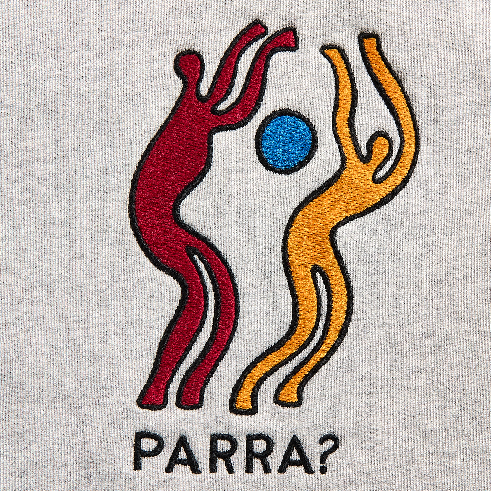 by Parra La Chambre Nuit Hooded Sweatshirt - Heather Grey