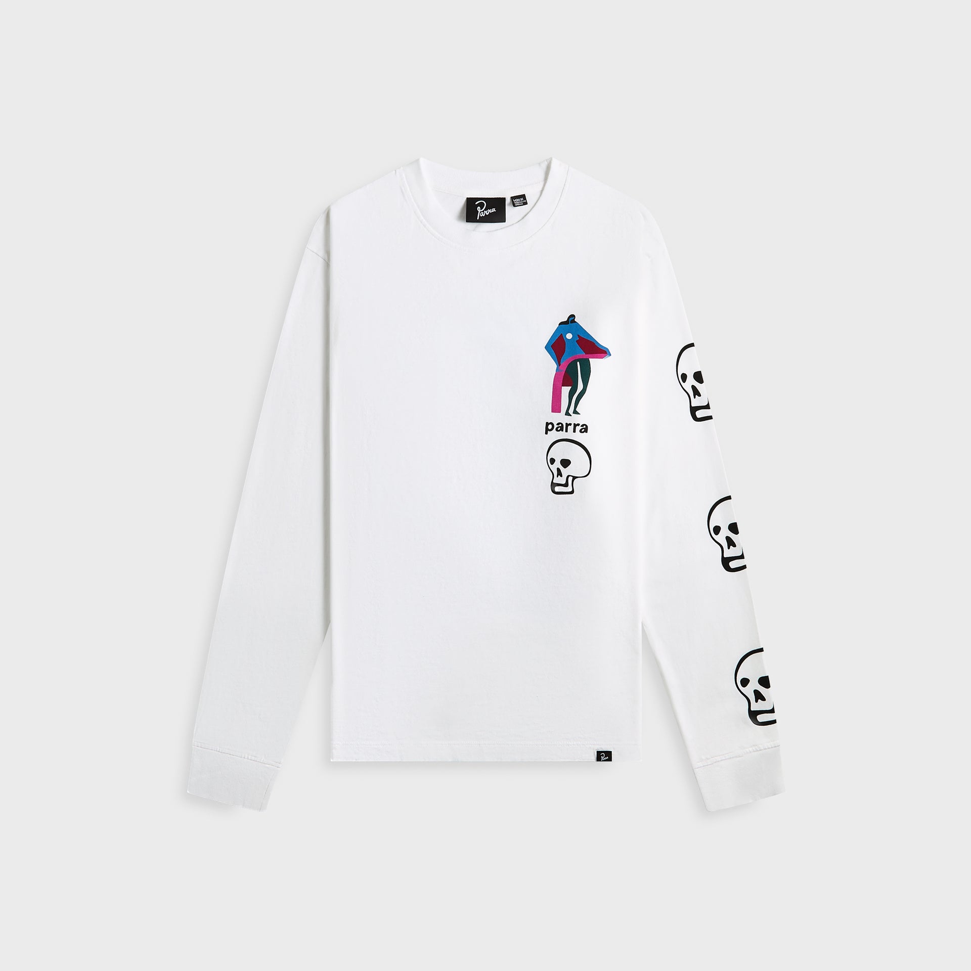 by Parra Lowering The Bar Long Sleeve Tee - White