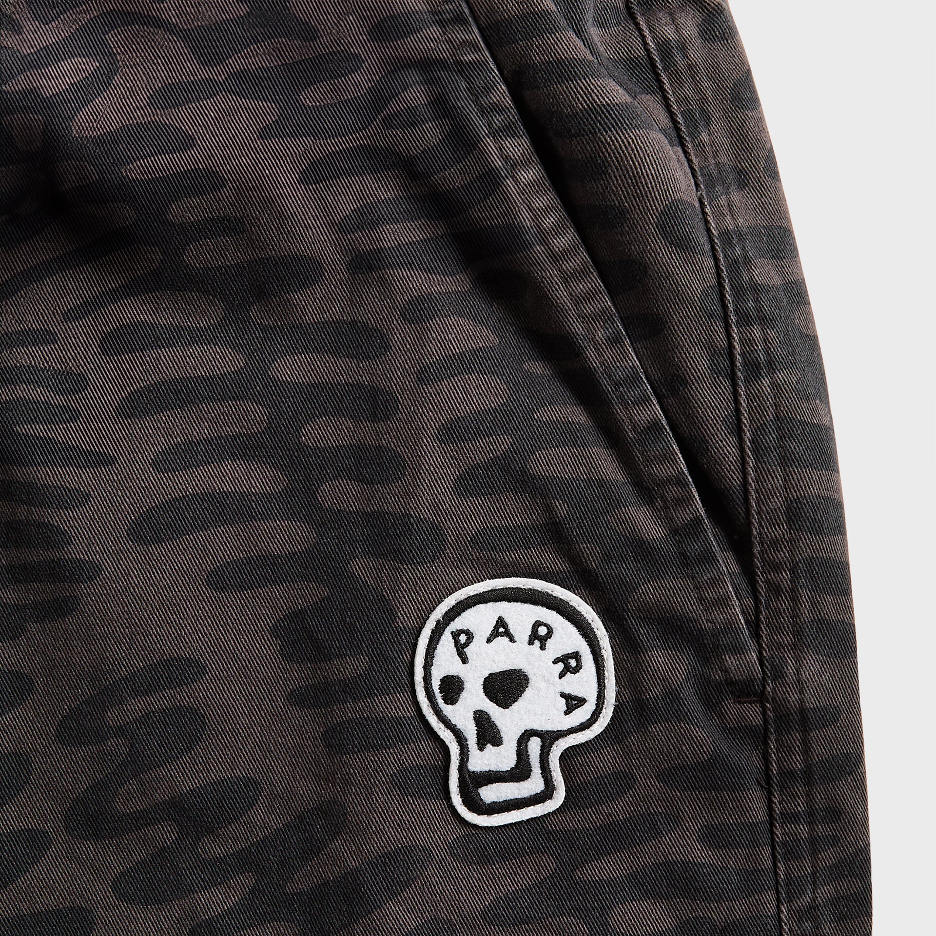 by Parra Stitched Skull Pants - Washed Grey