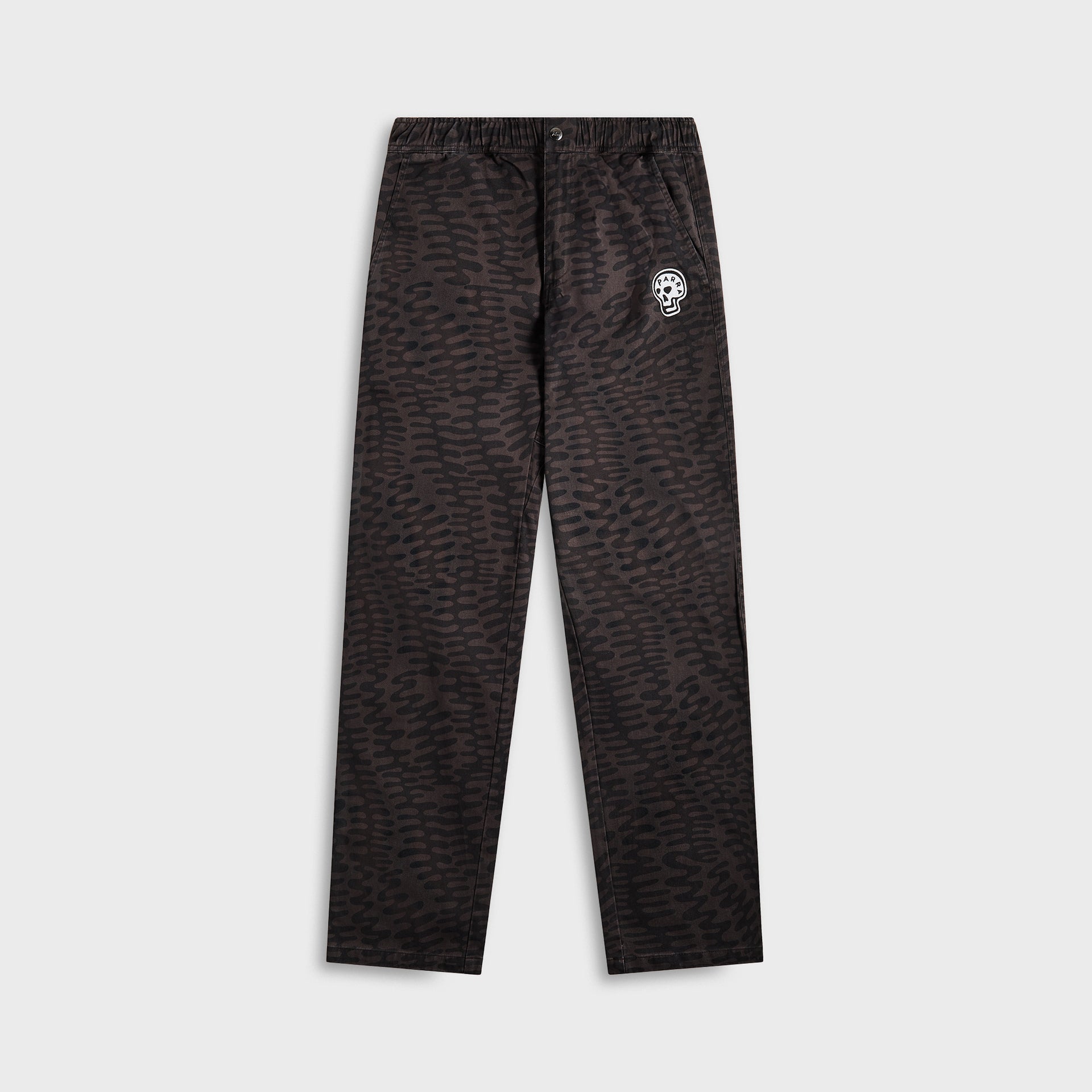 by Parra Stitched Skull Pants - Washed Grey