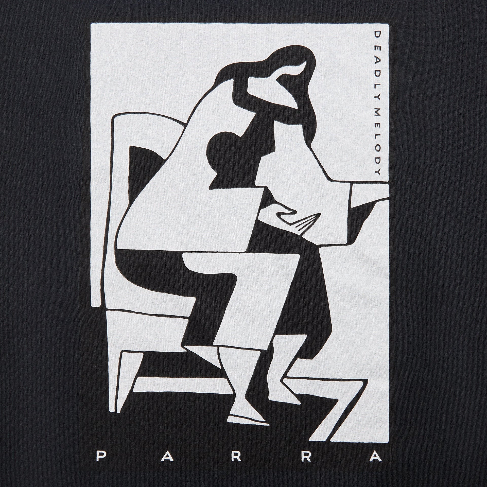 by Parra The Confession Tee in Washed Black