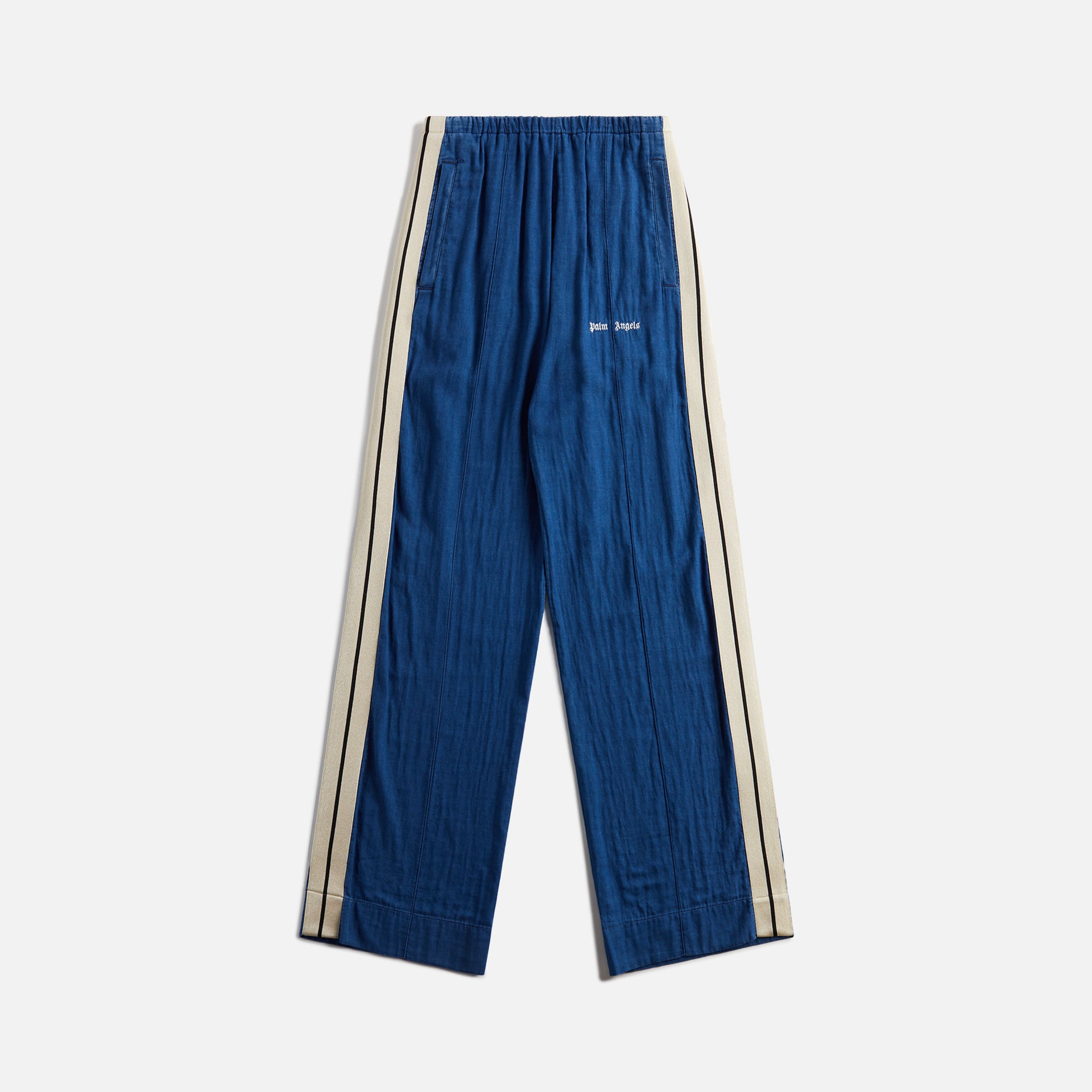 Palm Angels Chambray Track Pant - Indigo / Off-White