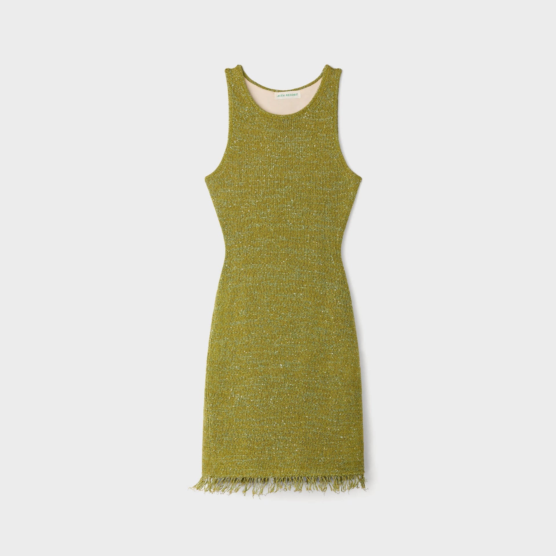 Asta Resort Natalia Mini Dress - Olive Oil Sequin