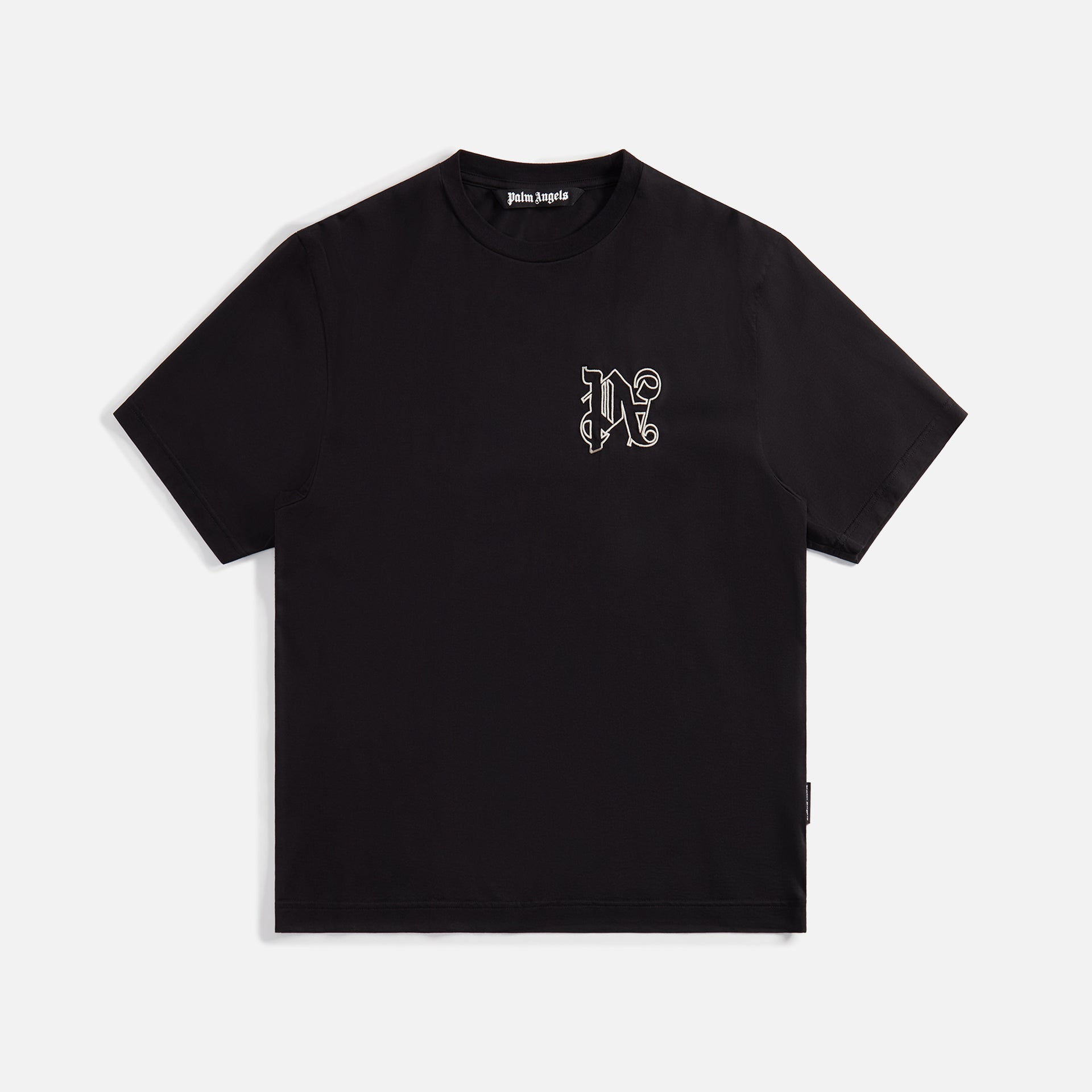 Palm Angels Monogram Regular Tee - Black / Off White
