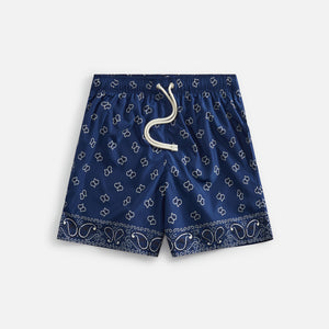 Palm Angels Paisley Swimshort - Navy Blue