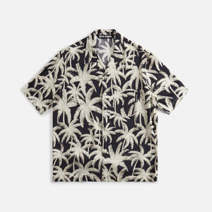 Palm Angels Palms All-Over Shirt - Black / Off White