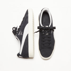 Puma Clyde Hairy Suede Teasel - Black