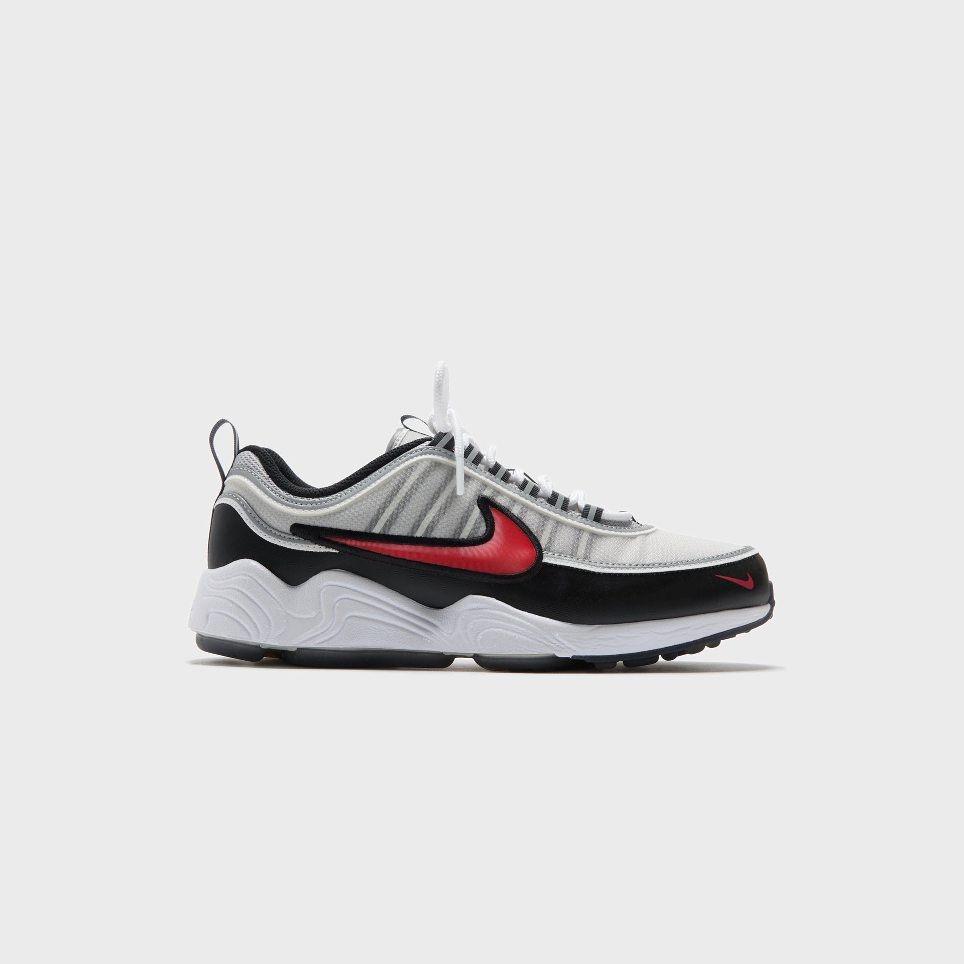 Nike Zoom Spiridon - Metallic Silver / Sport Red / Black / White
