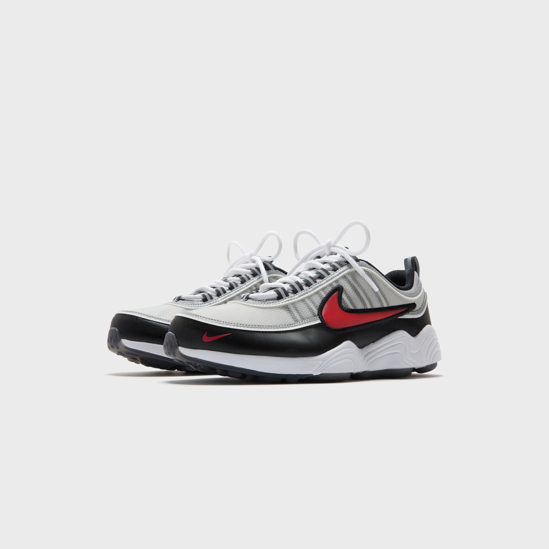 Nike Zoom Spiridon - Metallic Silver / Sport Red / Black / White