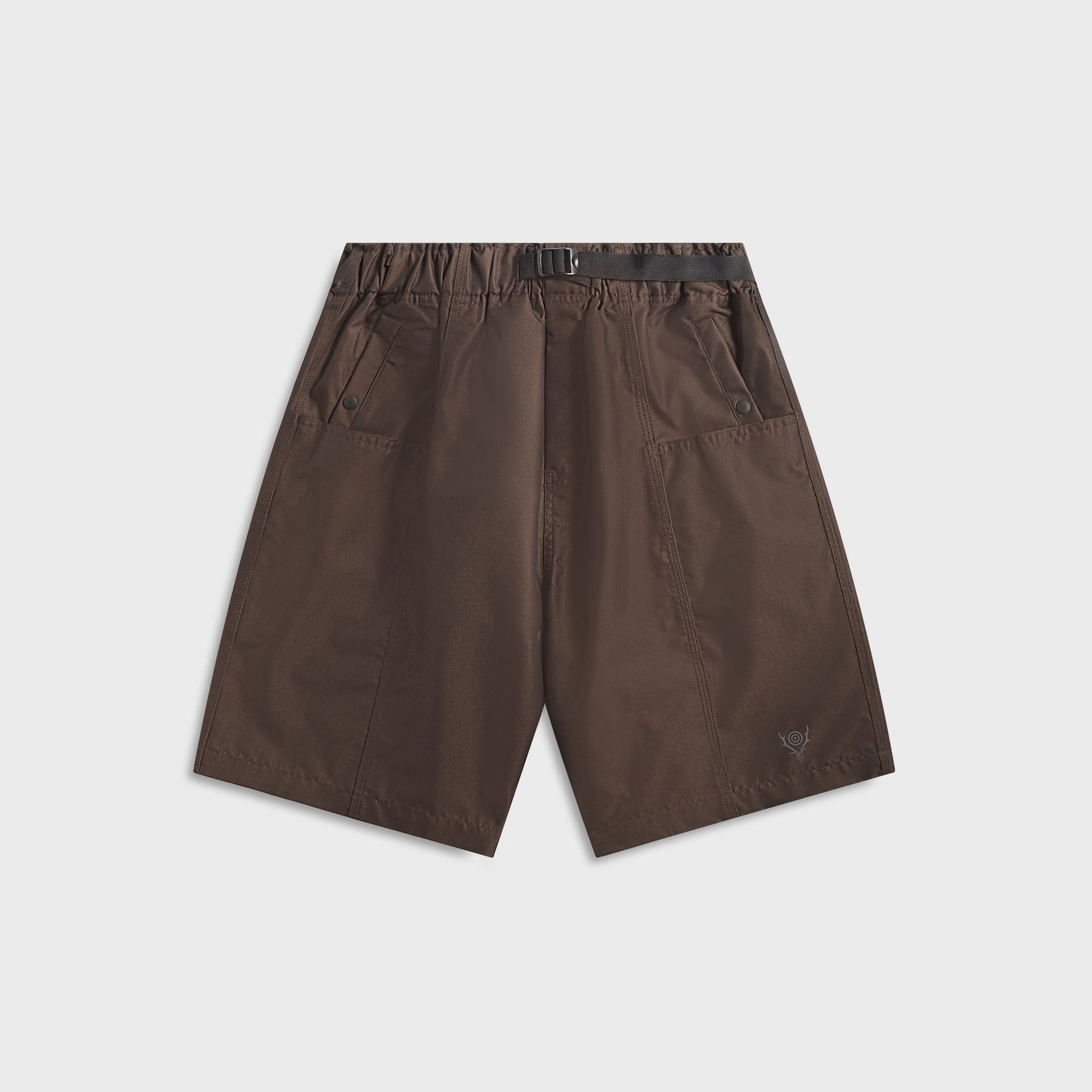 South2 West8 C/PE Twill Belted C.S.Short in Brown