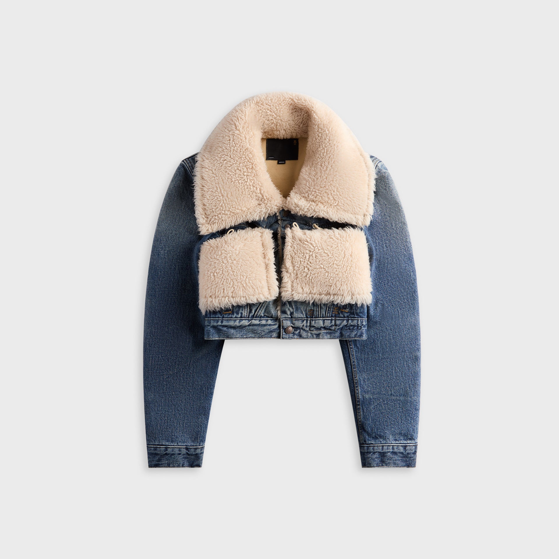 R13 Double Collar Jacket - Leo Blue