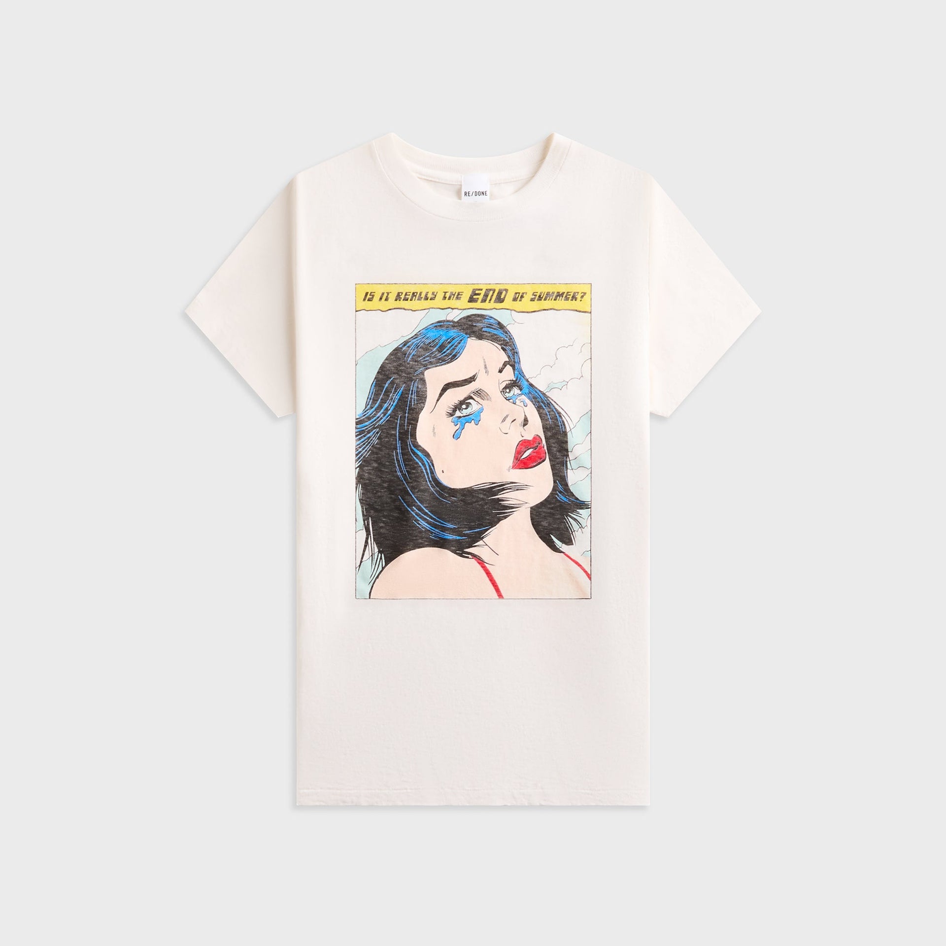 ReDone 70s Loose Tee Summer in Vintage White
