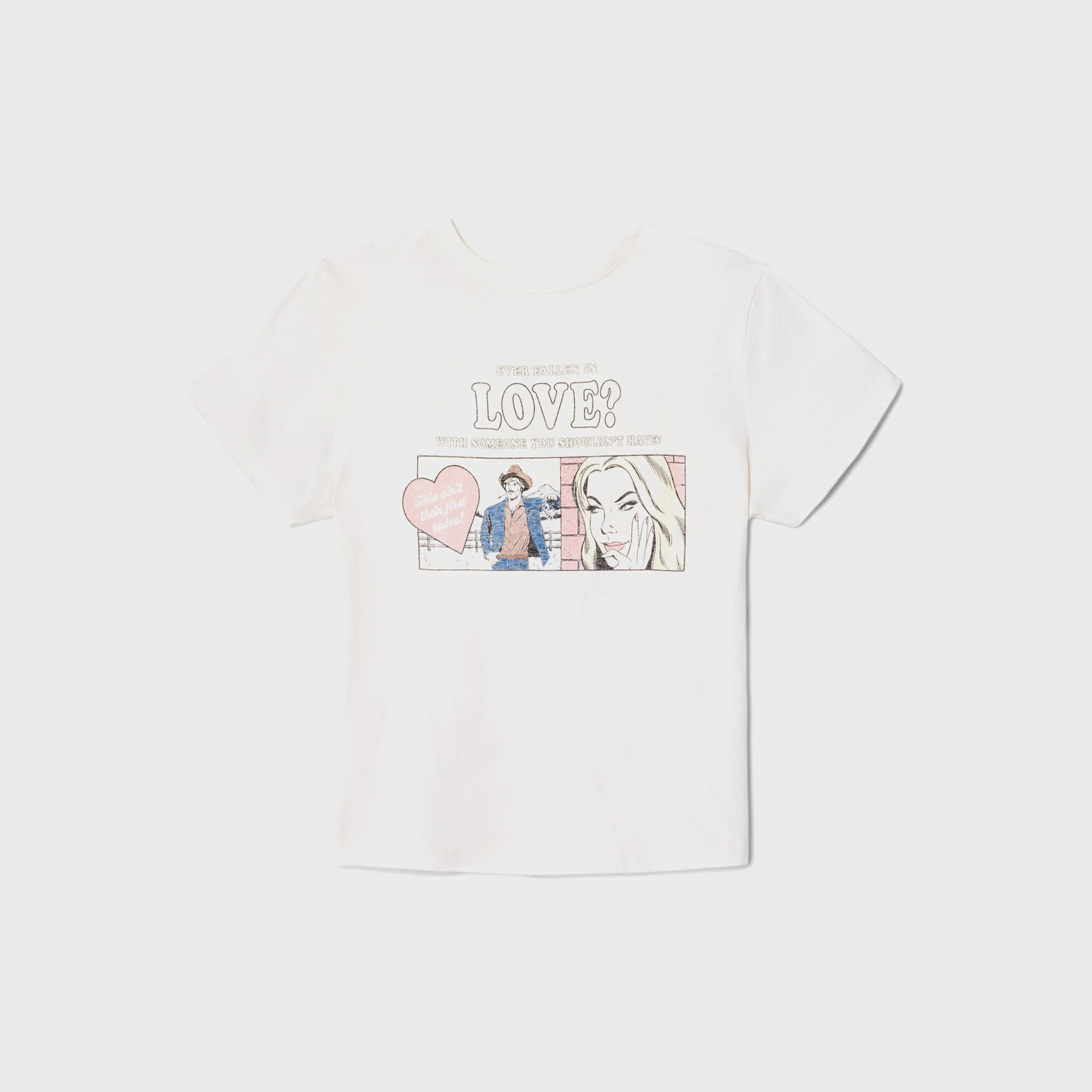 ReDone Classic Tee Love - Vintage White