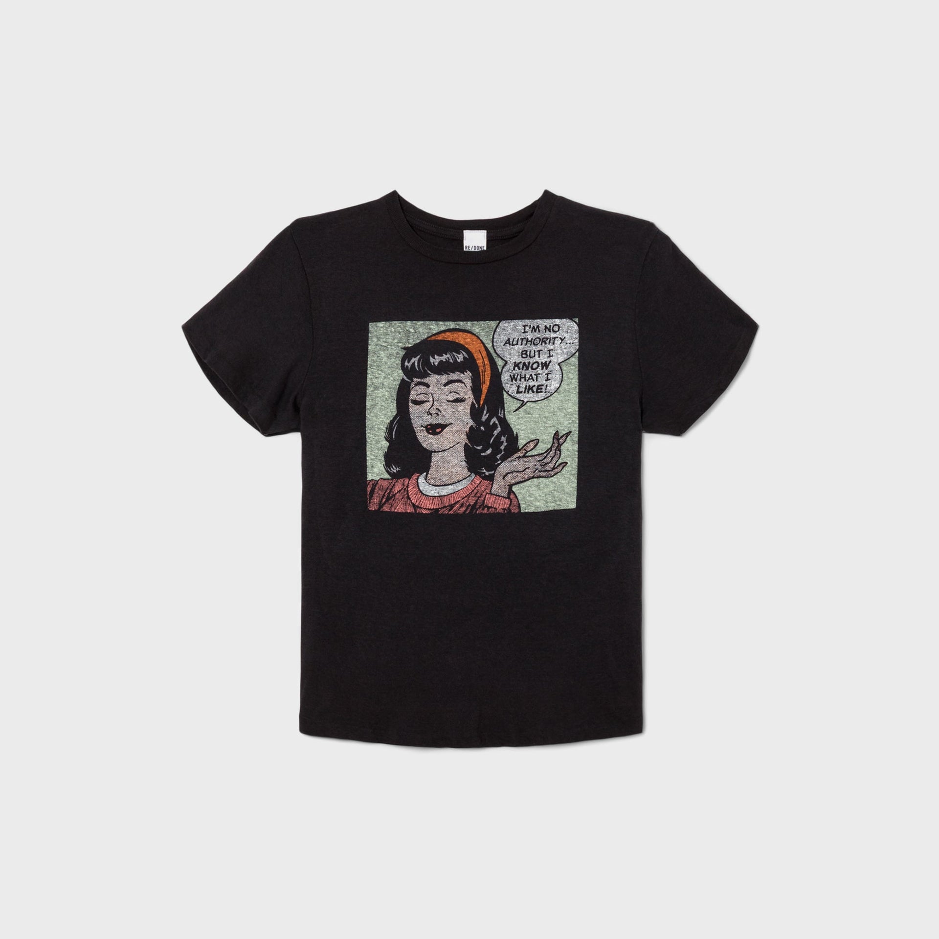 ReDone I Know What I Like Graphic Tee - Washed Black