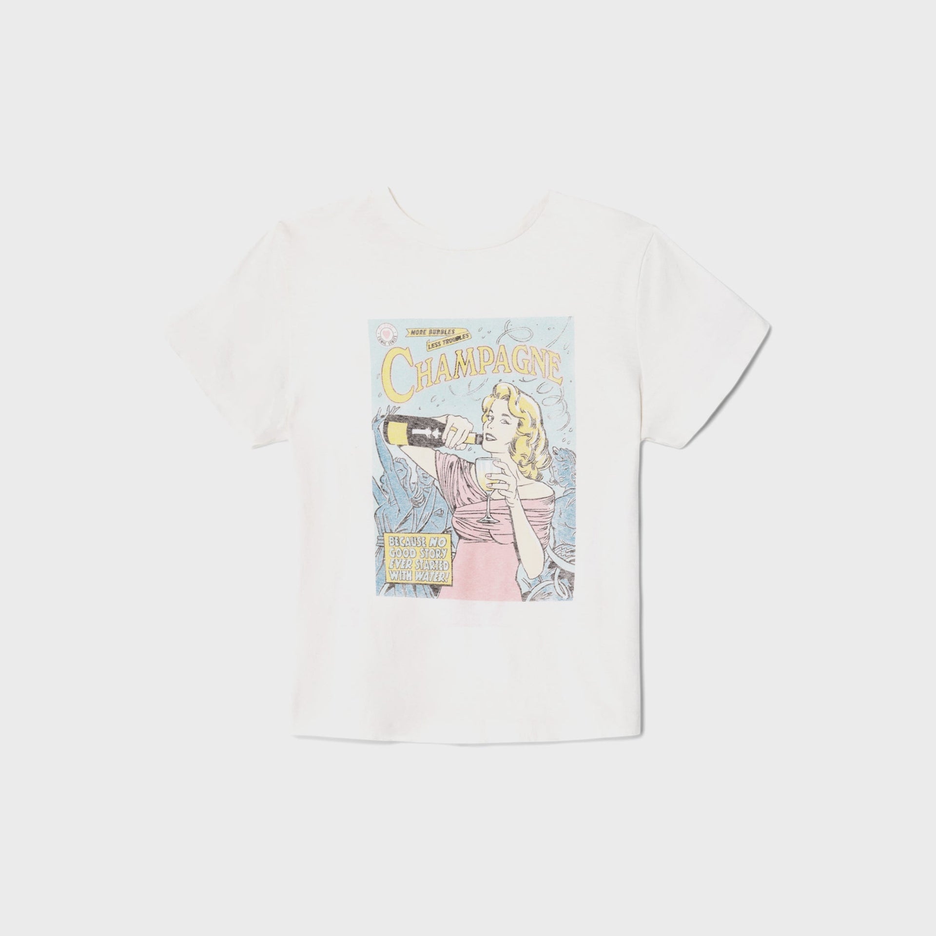 ReDone Classic Tee Bubbles - Vintage White