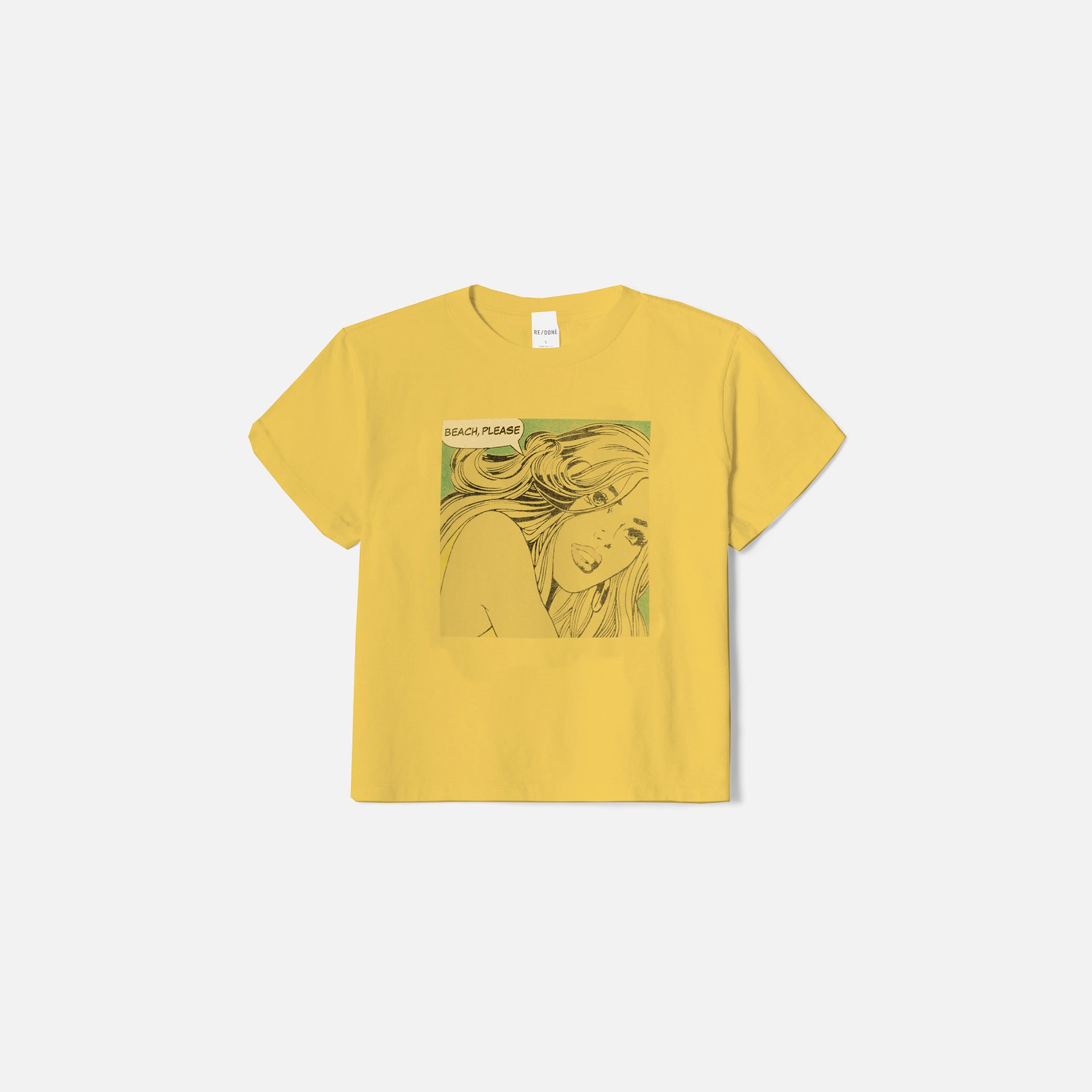 ReDone Classic Beach Please Tee - Yellow