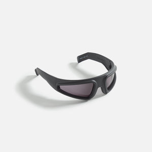 Rick Owens Sunglasses Ryder - Black Temple / Black lens