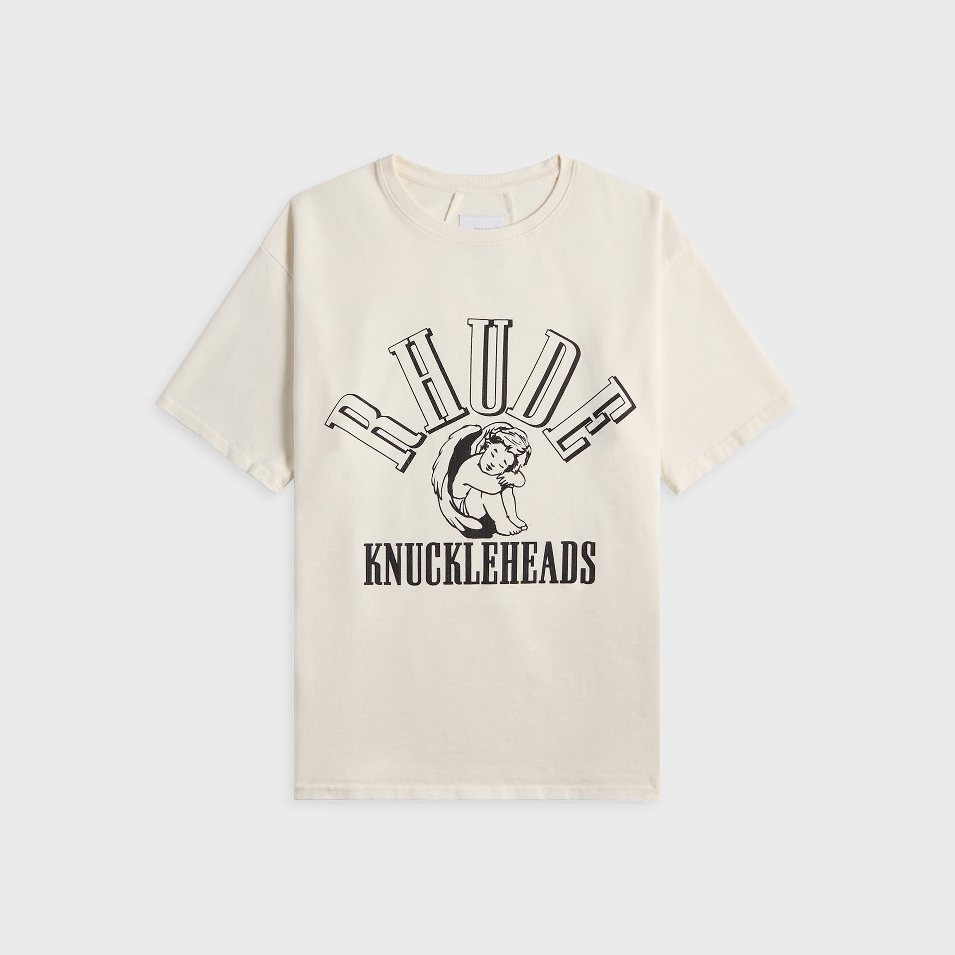 Rhude Knuckleheads Tee - Vintage White / Black