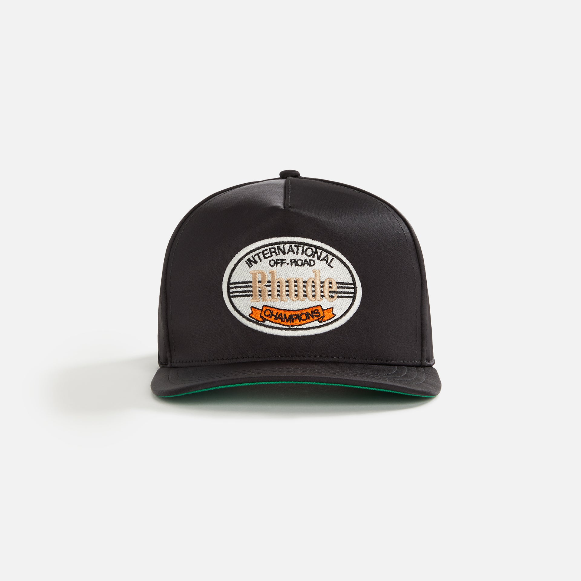 Rhude Intl Champions Satin Cap - Black