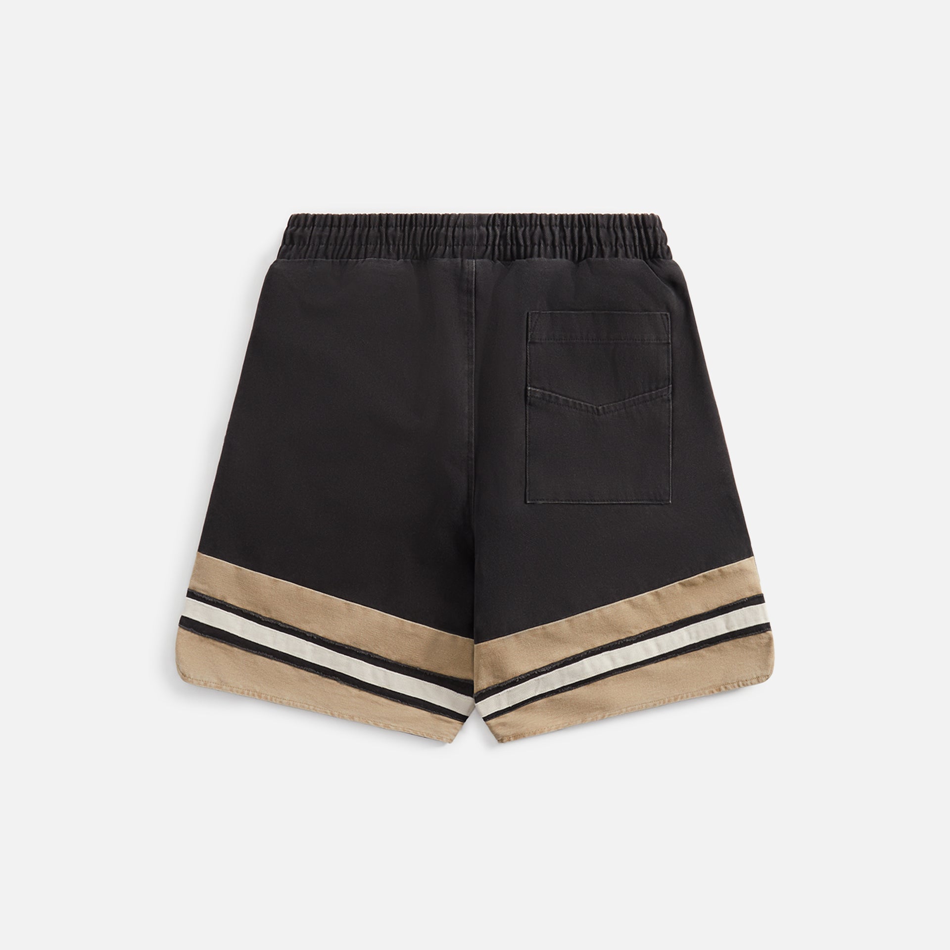Rhude Embroidered Logo Short - Black / Khaki