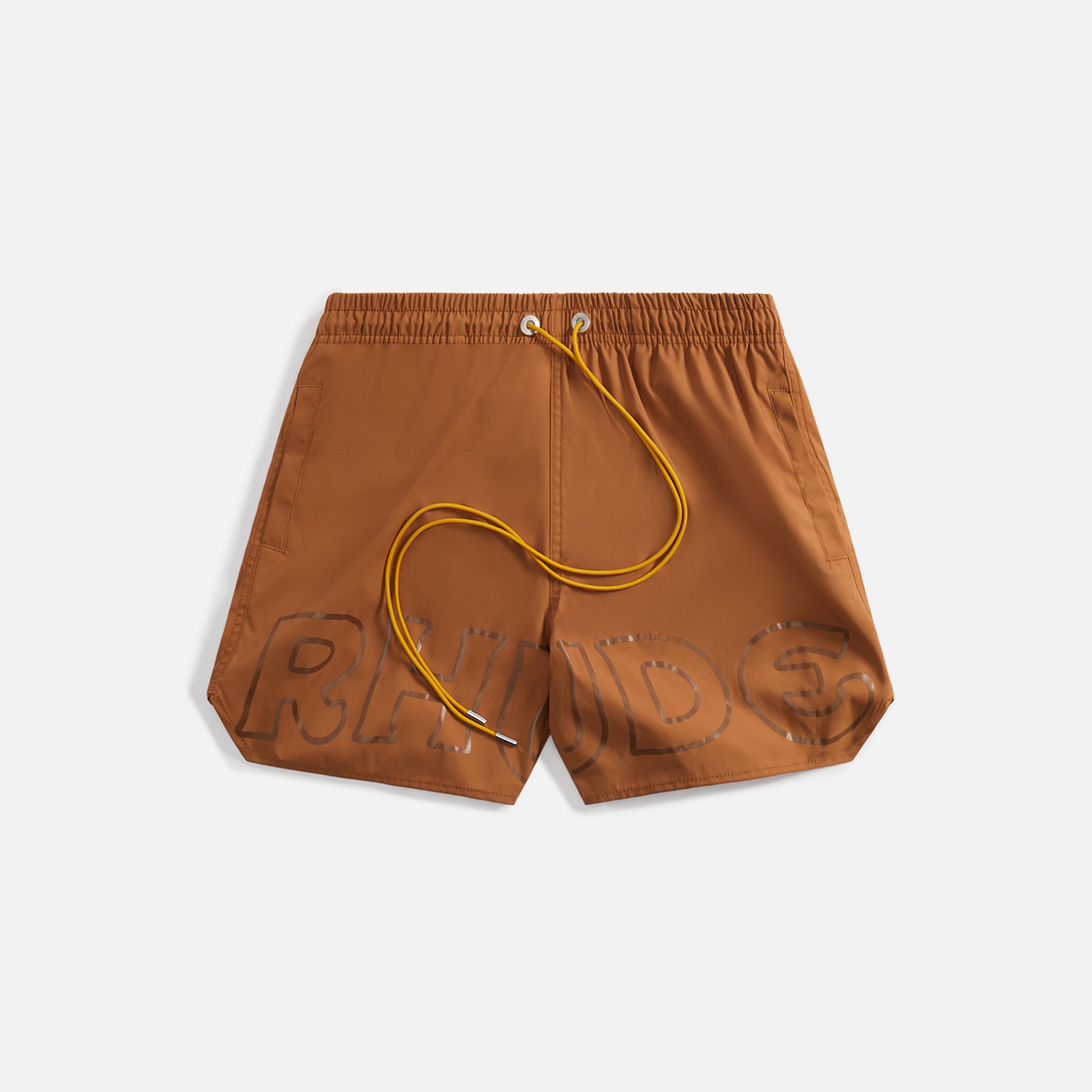Rhude Logo Swim Trunk - Camel