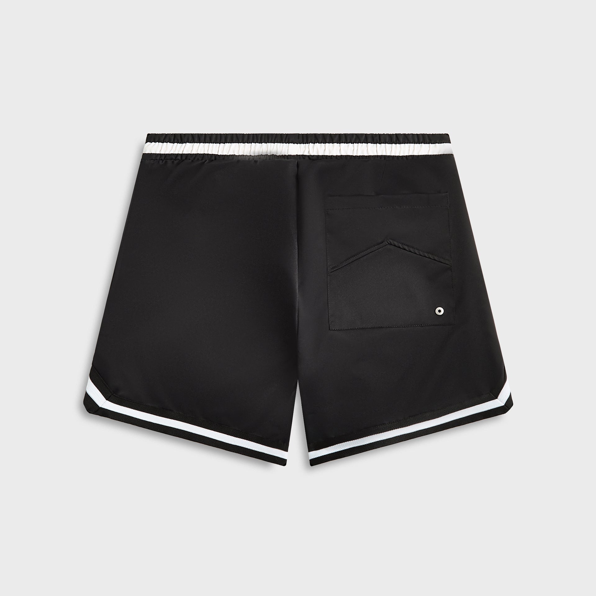 Rhude Logo Basketball Swim Shorts - Black / White
