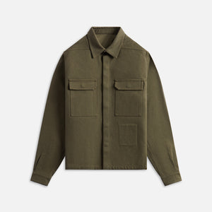 Rick Owens Camicia Cropped Outershirt - Olive Drab