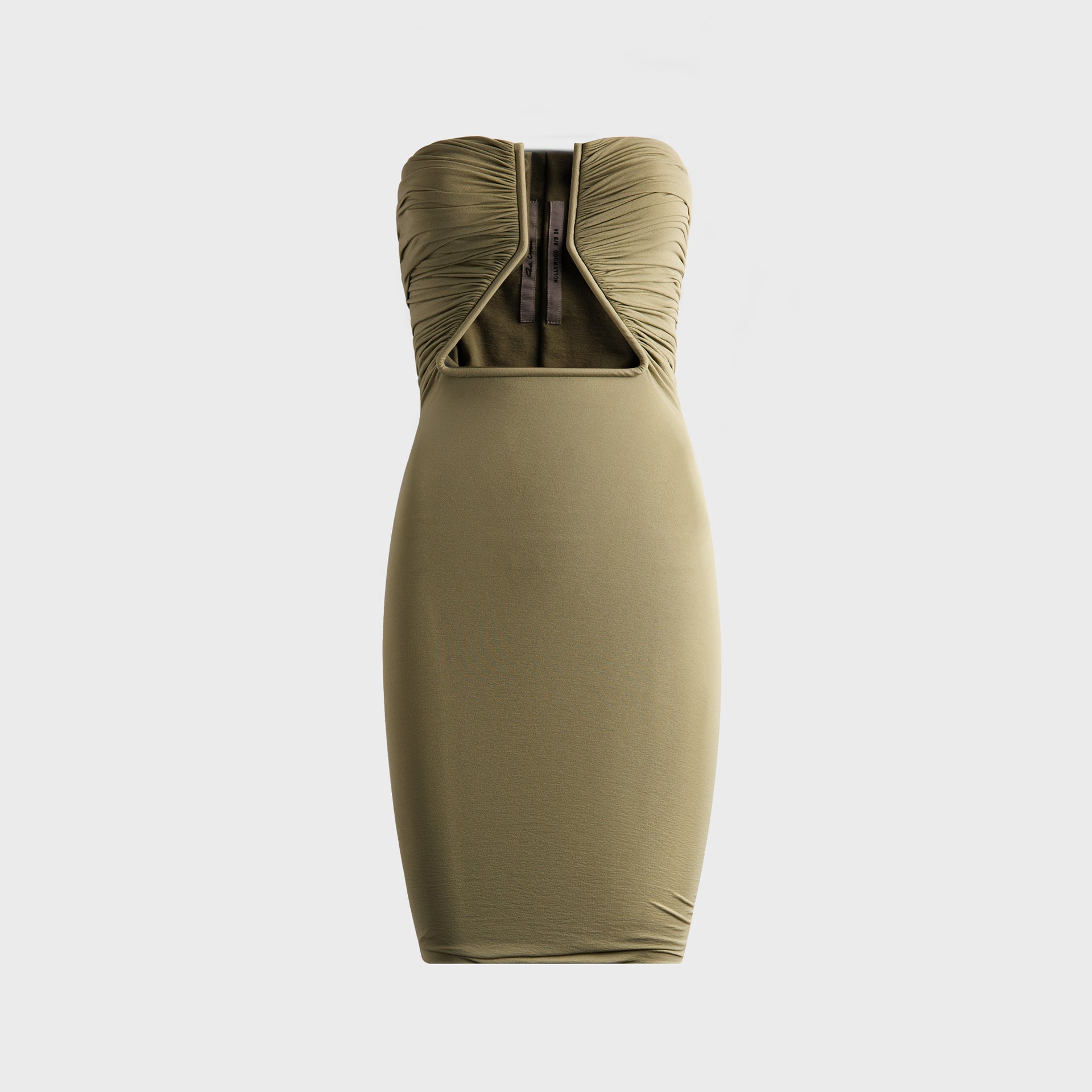 Rick Owens Jersey Prong Mini Dress - Celedon