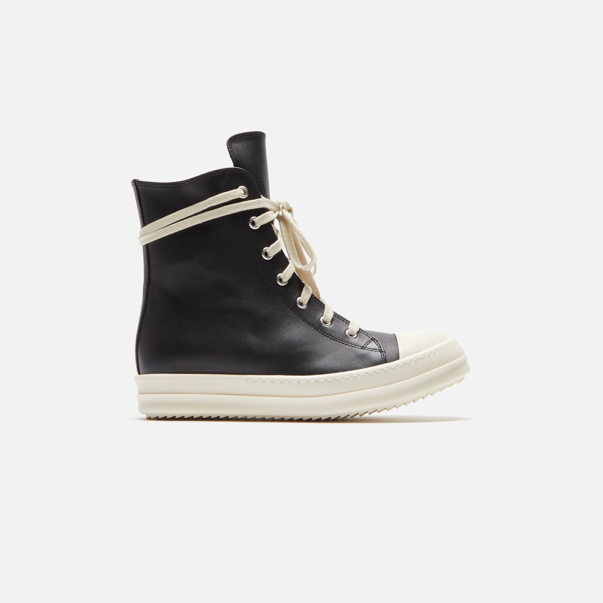 Rick Owens WMNS Scarpe in Pelle Sneakers - Black / Milk