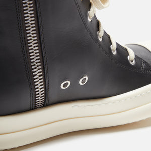 Rick Owens WMNS Scarpe in Pelle Sneakers - Black / Milk