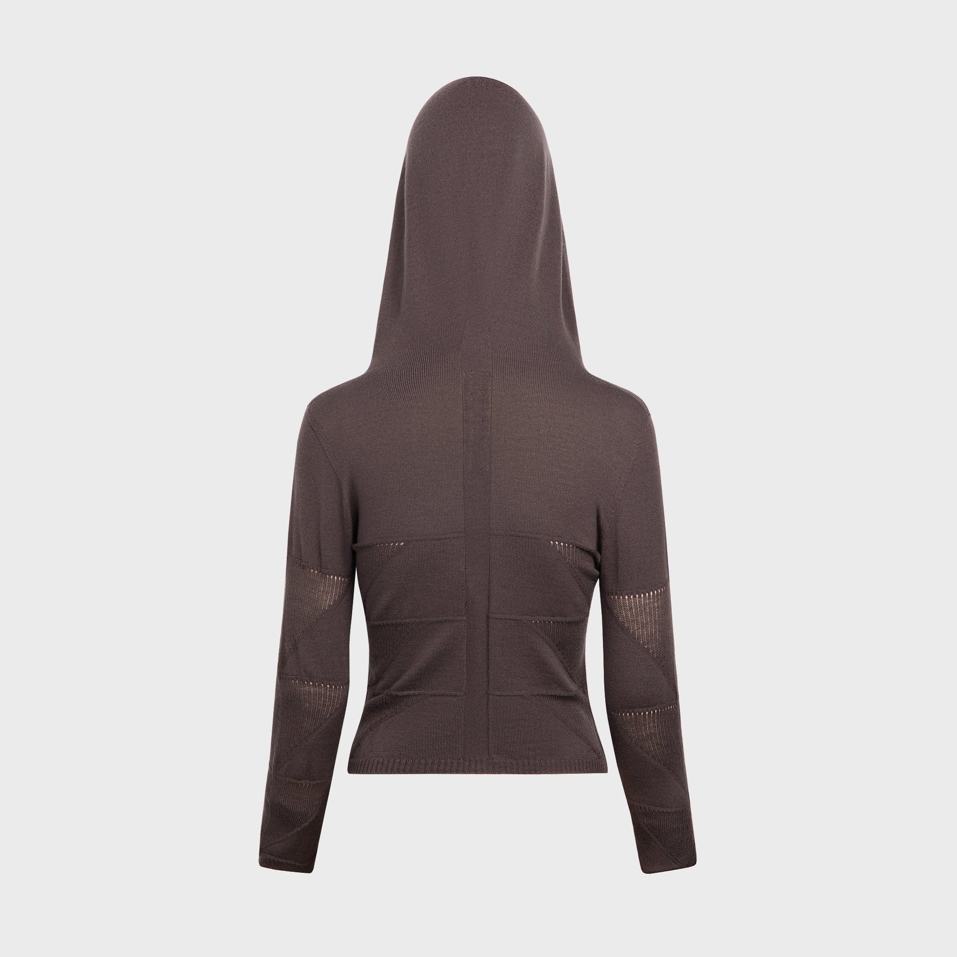 Rick Owens Maglia Hooded Top in Darkdust