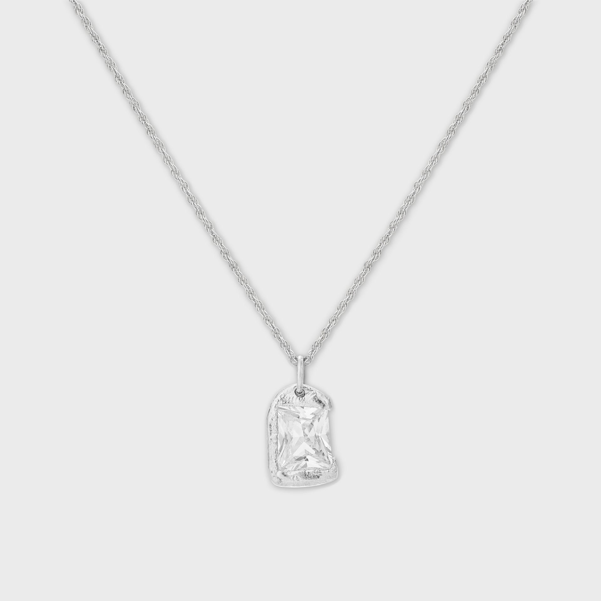 Bleue Burnham Rose Pendant in Clear